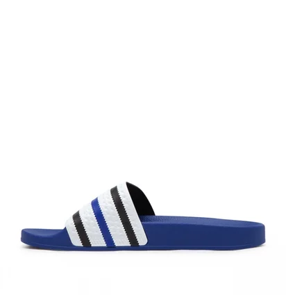 Тапочки унисекс Adidas Adilette White/Blue IG7500