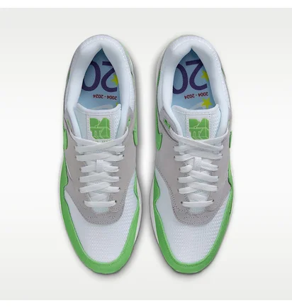 Кросівки чоловічі Nike Air Max 1 Patta 20Th Grey/Green HF1012-300