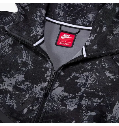 Толстовка мужская Nike Tech Fleece Hoodie Camo/Grey HV5055-060