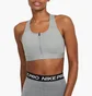 Топ жіночий Nike W Nk Df Swsh Zip Front Bra Grey DD1205-073