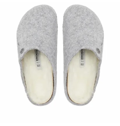 Тапочки чоловічі Birkenstock Zermatt Shearling Grey 1015092