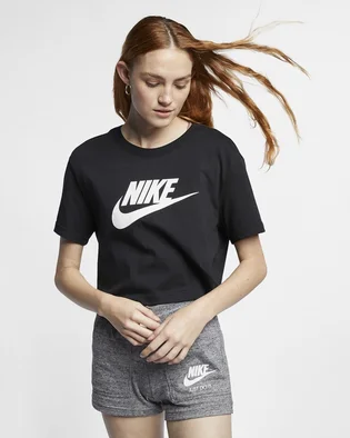 Футболка жіноча Nike W Nsw Tee Essntl Crp Icn Ftr Black BV6175-010
