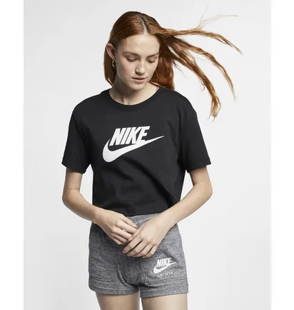 Футболка жіноча Nike W Nsw Tee Essntl Crp Icn Ftr Black BV6175-010