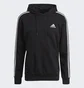 Худи мужское Adidas Essentials French Terry 3-Stripes Hoodie Black GK9062