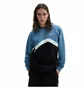 Свитшот мужской Vans Sidestripe Block Crew Black/Blue VN0007FWCCB