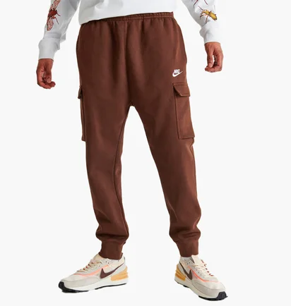 Штани чоловічі Nike Sportswear Club Fleece Cargo Jogger Pants Brown Cd3129-259