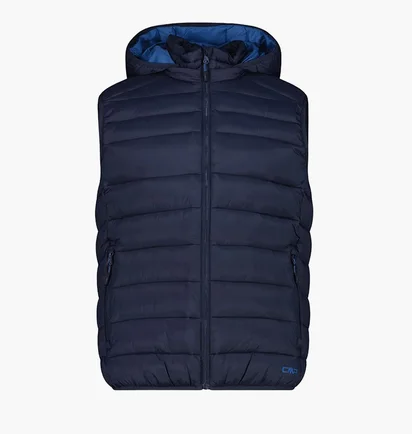 Жилетка мужская CMP Vest Snaps Hood 3M Thinsulate Blue 34K2777-00NU