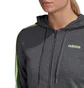 Толстовка женская Adidas Essentials 3S Fz Hd Grey GD3054