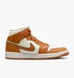 Кросівки жіночі Air Jordan 1 Mid Se Brown/Beige Dv1302-100
