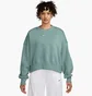Свитшот женский Nike Style Flc Crew Oos Green DQ5761-017