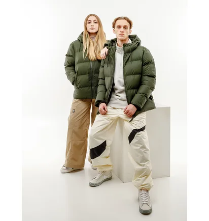 Пуховик унисекс Rains Jackets Green 1506-GREEN