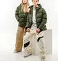 Пуховик унисекс Rains Jackets Green 1506-GREEN
