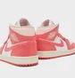Кросівки жіночі Air Jordan 1 Mid Pink/White BQ6472-186