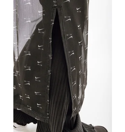 Платье женское Nike W Nsw Air Aop Mesh Ls Dress Black DV8249-010