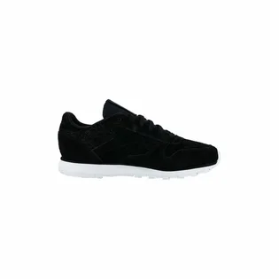 Кроссовки женские Reebok Classic Leather Woven Emb Black BT0005