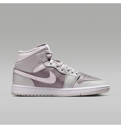 Кроссовки женские Air Jordan 1 Mid Grey/Brown BQ6472-008