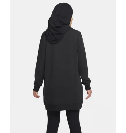 Кофта женская Nike Dri-Fit One Crew-Neck French Terry Tunic Black FJ9567-010