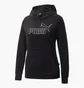 Худи мужское Puma Essentials Velour Logo Pullover Hoodie Black 670008-01