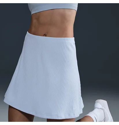 Спідниця жіноча Nike Sportswear Chill Knit WomenS Ribbed Mini Skirt Light Blue HJ1839-423