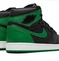 Кроссовки мужские Air Jordan 1 Retro High Black/Green 555088-030