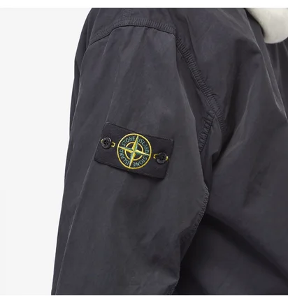 Бомбер мужской Stone Island Cupro Cotton Twill Bomber Jacket Blue 781542629-V0020