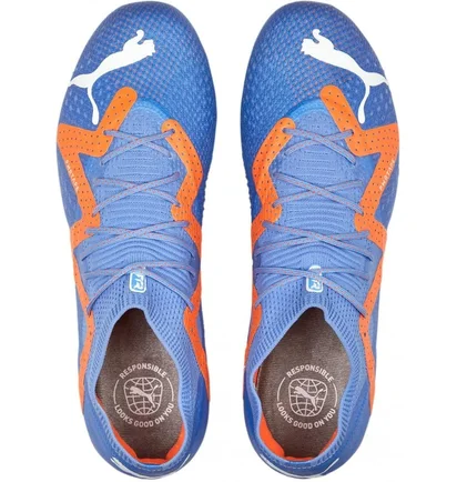 Бутсы мужские Puma Future Ultimate Low Fg/Ag Blue 107169-001