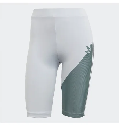 Шорты женские Adidas Adicolor Sliced Trefoil Short Tights White GN2799
