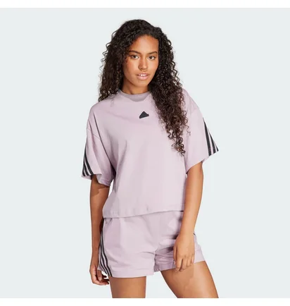 Футболка женская Adidas Future Icons 3-Stripes Violet IS3613