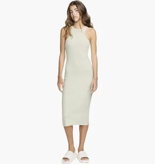 Платье женское Nike Sportswear Chill Knit Slim Sleeveless Ribbed Midi Dress Beige FN3679-104