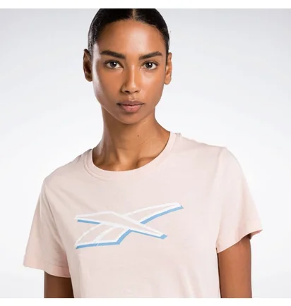 Футболка женская Reebok Vector Graphic T-Shirt Peach 100071095