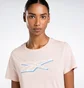 Футболка женская Reebok Vector Graphic T-Shirt Peach 100071095