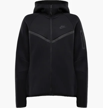Толстовка женская Nike Sportswear Tech Fleece Windrunner Black HV6747-010