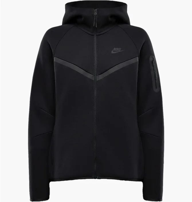 Толстовка женская Nike Sportswear Tech Fleece Windrunner Black HV6747-010