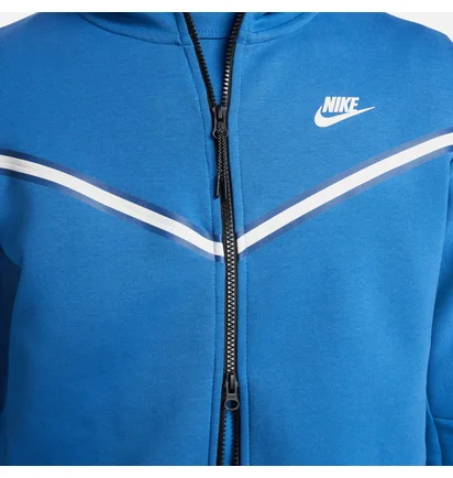 Толстовка мужская Nike Ech Fleece Windrunner Hoodie Full Zip Light Blue Cu4489-407