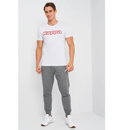 Футболка мужская Kappa Mezza Manica Girocollo Con Stampa Logo Pet White K1335-BIANCO