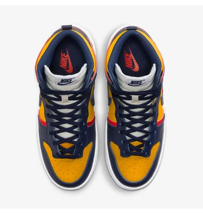 Кроссовки женские Nike Wmns Dunk High Up Blue/Yellow Dh3718-701