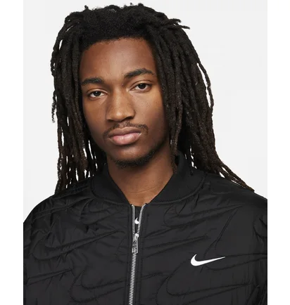 Куртка чоловіча Nike Sportswear Swoosh Quilted Jacket Black FV6151-010