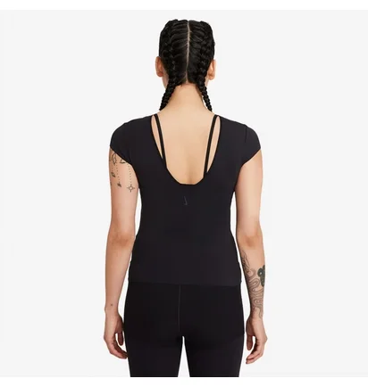 Футболка жіноча Nike Yoga Luxe T-Shirt Black DC5257-010