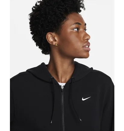 Толстовка жіноча Nike Dri-Fit One Full-Zip French Terry Hoodie Black FB5198-010