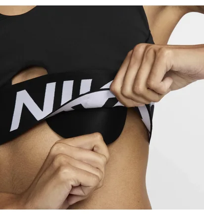 Топ женский Nike W Np Indy Plunge Bra Bold Black HF7324-010