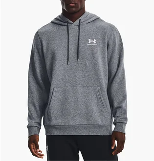 Худи мужское Under Armour Hooded Sweatshirt Ua Essential Fleece Hoodie-Gry Grey 1373880-012