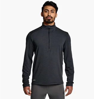Кофта мужская Saucony Triumph 3D 1/2 Zip Grey SAM800357-DKH