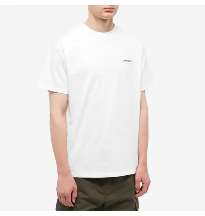 Футболка мужская Carhartt Script Embroidery Tee White I030435-00AXX