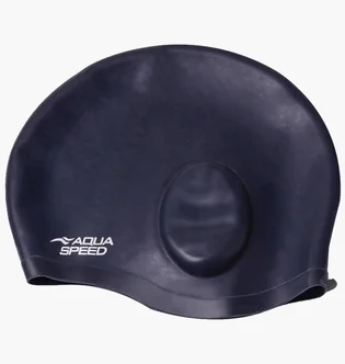 Шапочка для плавания Aqua speed Ear Cap Comfort 9895 Black 289-22