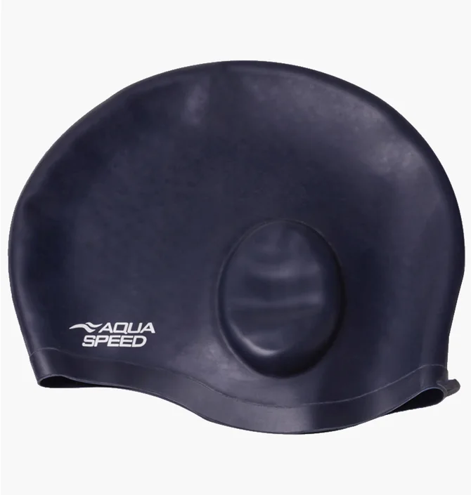 Шапочка для плавання Aqua speed Ear Cap Comfort 9895 Black 289-22