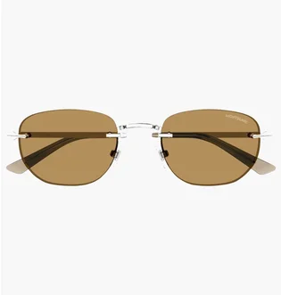 Солнцезащитные очки MONT BLANC Brown/Metallic MB0303S-003-53