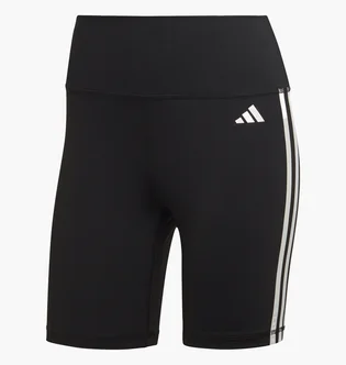 Шорти жіночі Adidas Training Essentials 3-Stripes High-Waisted Short Leggings Black HK9964