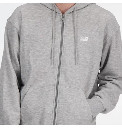 Толстовка чоловіча New Balance Sport Essentials Full Zip Grey MJ41502AG