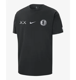 Футболка мужская Nike T-Shirt Nba Courtside Max90 Brooklyn Nets City Edition 2023/24 Black FN1996-010