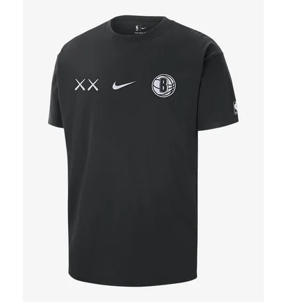 Футболка мужская Nike T-Shirt Nba Courtside Max90 Brooklyn Nets City Edition 2023/24 Black FN1996-010